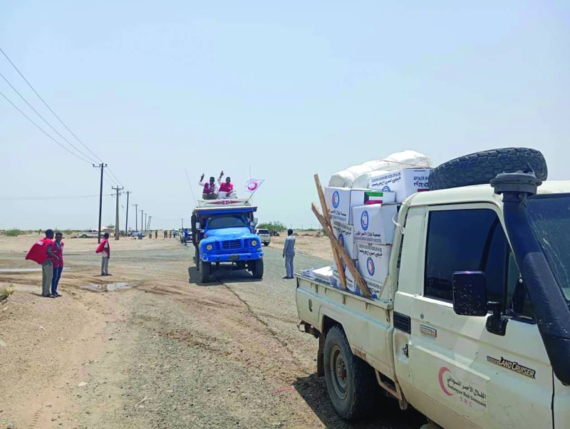 توزيع المساعدات 