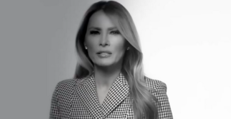 ميلانيا ترامب في لقطة من الفيديو