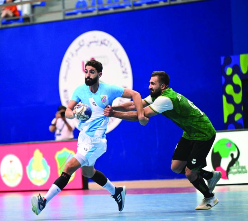 من مباراة السالمية والأهلي القطري