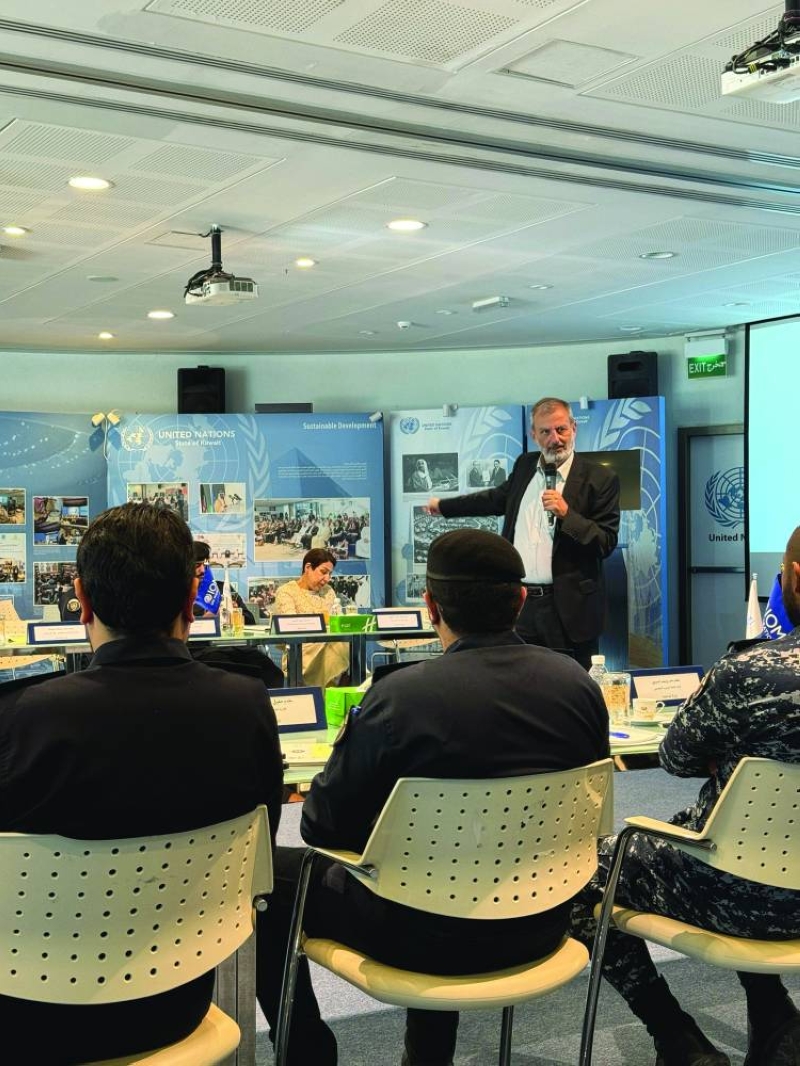 سامر حدادين في مداخلة خلال الورشة