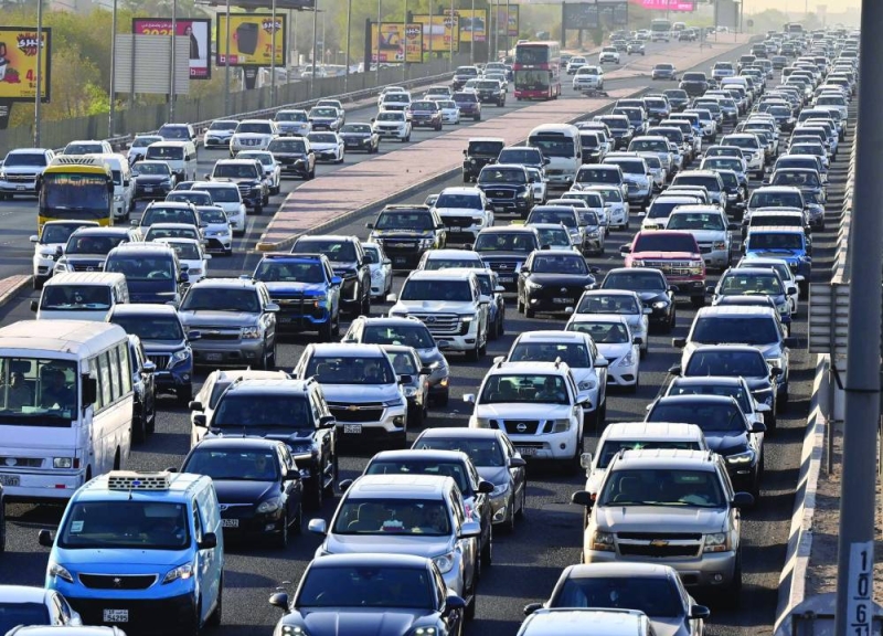 زحمة في اتجاه العاصمة