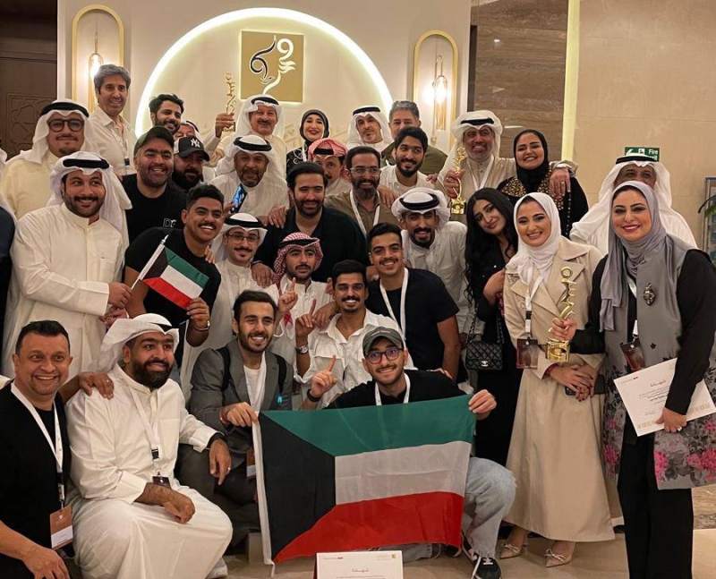 وفد الكويت في المهرجان يحتفي بالفوز