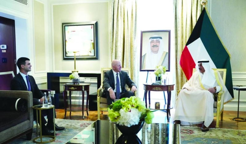 


... وخلال استقبال سموه ديفد سولمن 