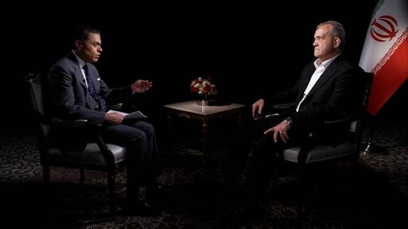 بزشكيان خلال لقائه مع «سي إن إن»