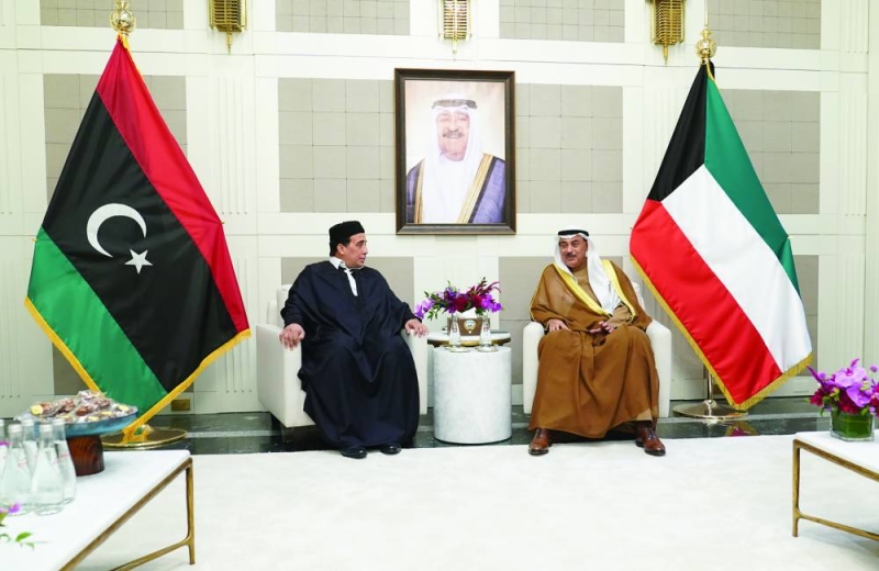 


ولي العهد خلال المباحثات مع رئيس المجلس الرئاسي الليبي 