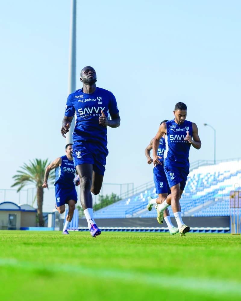 جانب من تدريبات الهلال