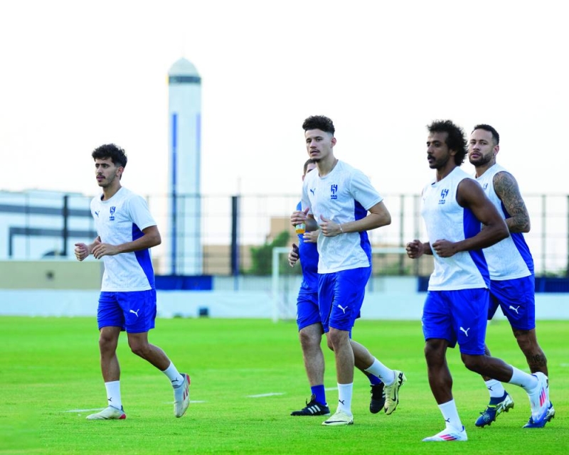 نيمار شارك في تدريب الهلال الأخير