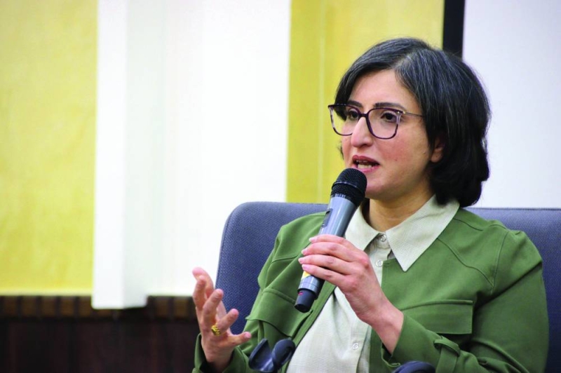 إيمان أسعد متحدثة خلال الجلسة