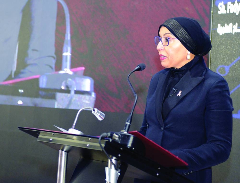 فادية السعد ملقية كلمتها