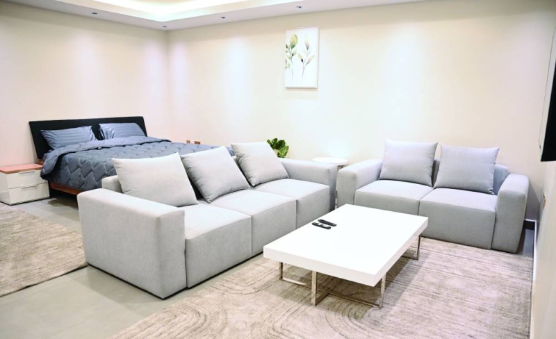 غرفة داخلية لبيت العائلة 