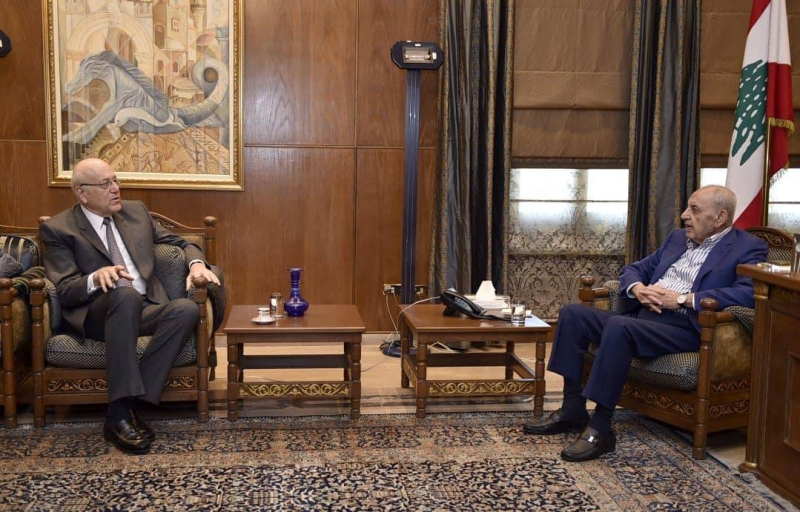 بري مُستقبلاً ميقاتي أمس