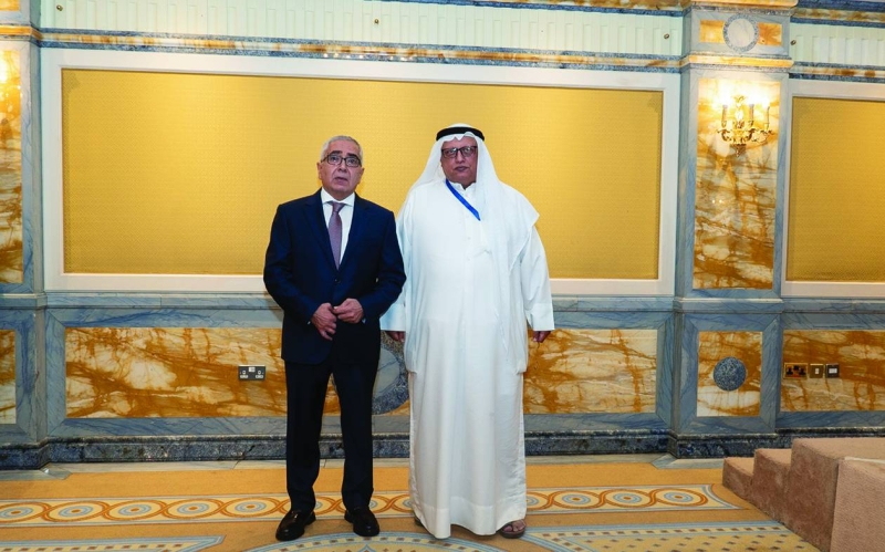 السفير الأرميني مع الزميل خالد الشرقاوي 