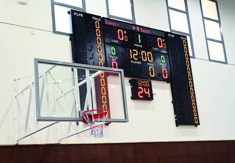 لوحة رقمية في صالة البدنية