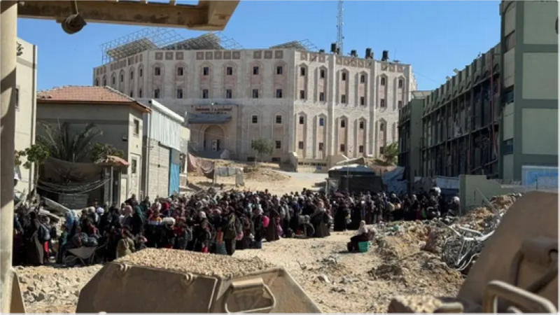 نزوح قسري للفلسطينيين شمال غزة
