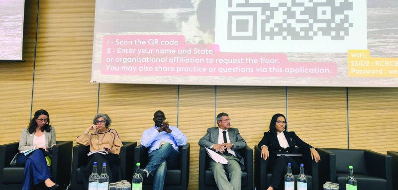 مشاركة المطيرات في حلقة نقاش جانبية للمؤتمر الدولي لجمعيات الصليب الأحمر والهلال الأحمر 