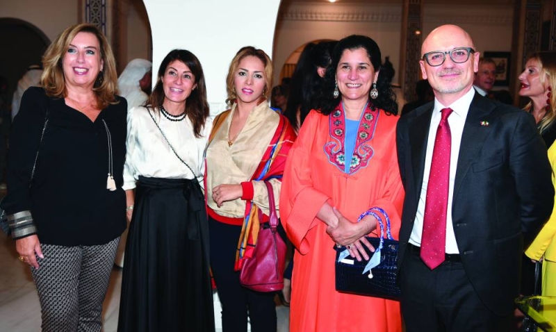 انتصار العلي والسفير الإيطالي وعدد من حضور الاحتفال