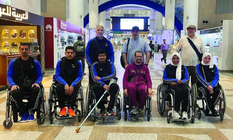 وفد منتخب الكويت لمبارزة المعاقين