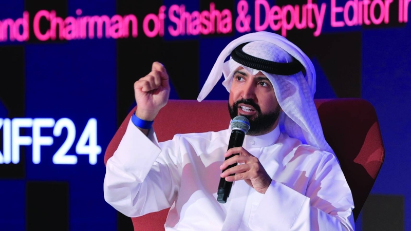 


عبدالله المضف متحدثاً في الجلسة الحوارية 