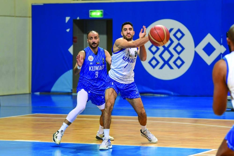 من تدريبات منتخب الكويت لكرة السلة