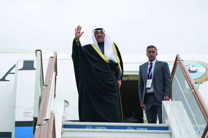 ممثل الأمير مغادراً باكو عصر أمس