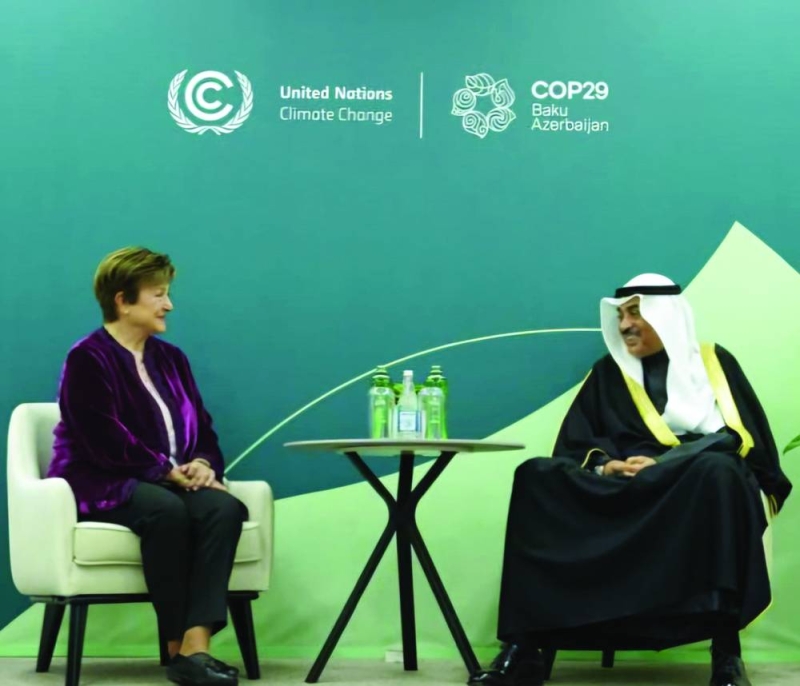 ممثل الأمير مستقبلاً المدير العام لصندوق النقد الدولي 