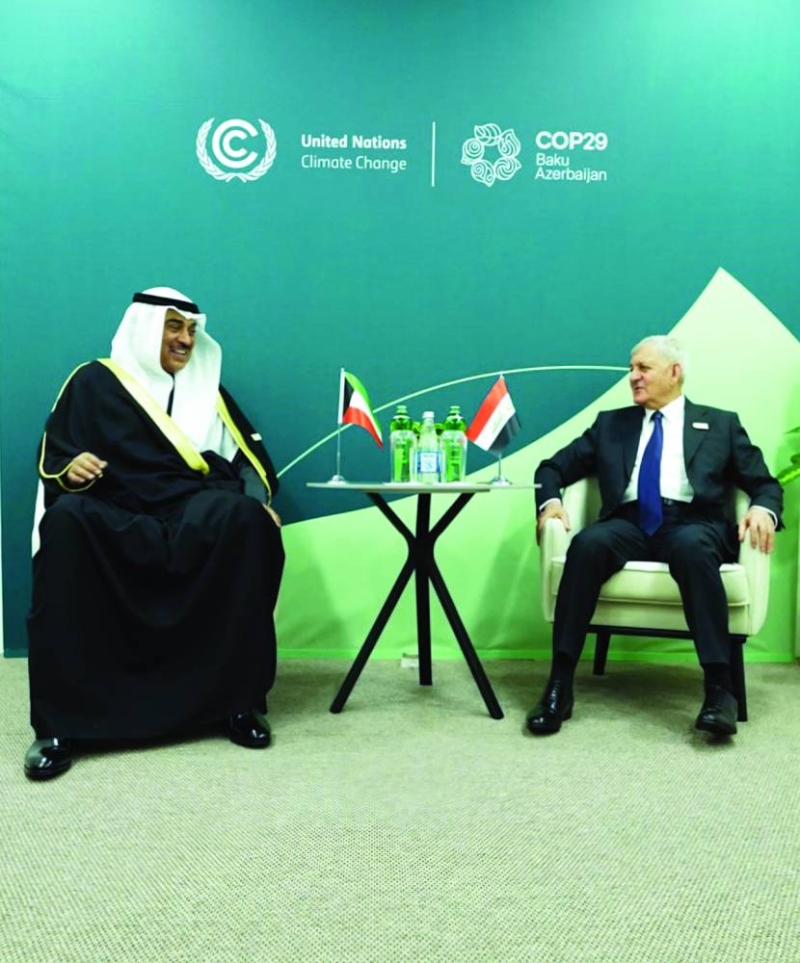 ولي العهد خلال اللقاء مع الرئيس العراقي 