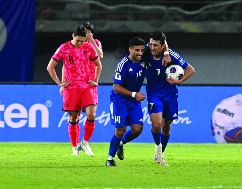 


محمد دحام وزميله رضا هاني يحتفلان بالهدف الوحيد 