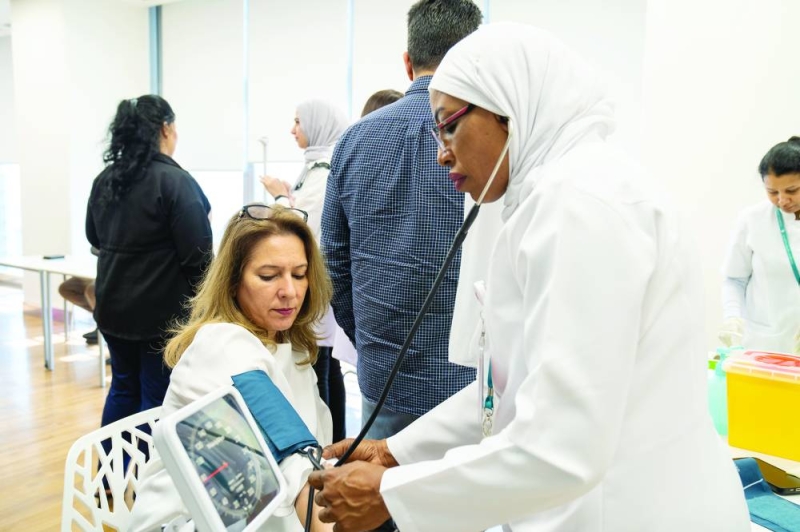 إجراء فحوصات للموظفين 