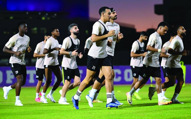 جانب من تدريب منتخب الامارات