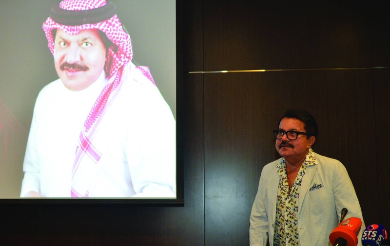 


علي عبدالستار خلال المؤتمر	 (تصوير سعود سالم) 