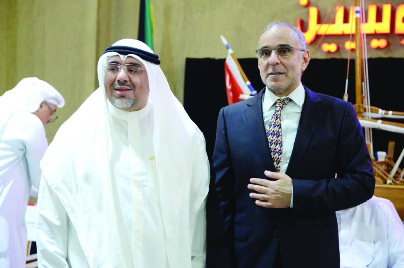 محمد الجسار ومساعد الزامل (تصوير سعود سالم)