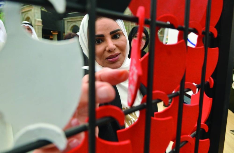 الحويلة خلال مشاركتها في الاحتفالية 