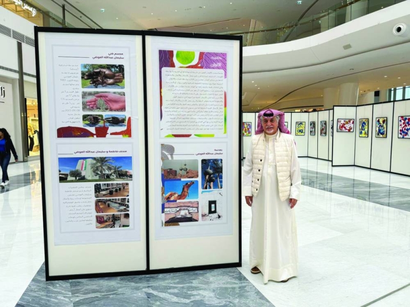 


سليمان العوضي في معرضه الشخصي 