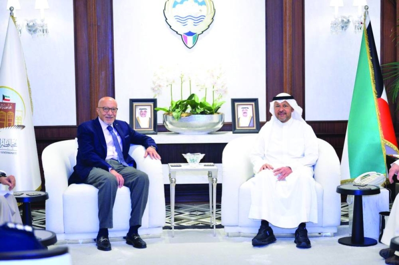 العذبي مستقبلاً سعيد راتب