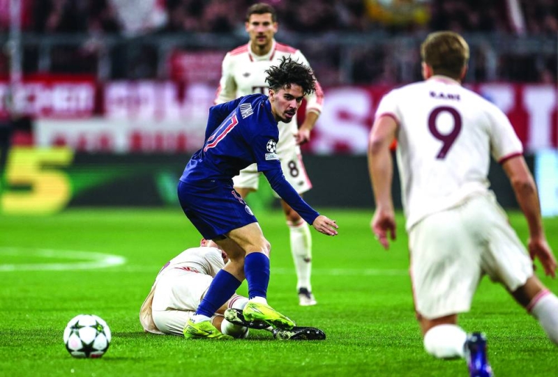 من مباراة باريس سان جرمان مع بايرن ميونيخ