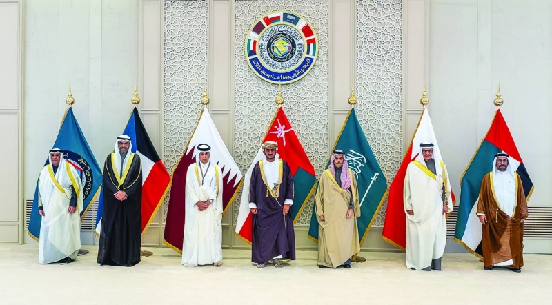 صورة جماعية لوزير الخارجية عبدالله اليحيا ورؤساء وفود دول مجلس التعاون