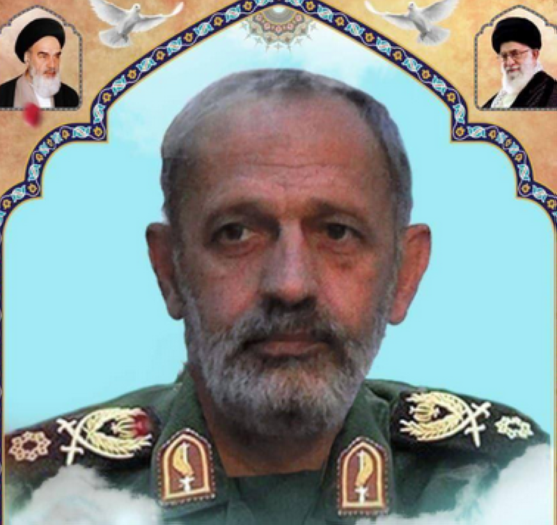 صورة نعى بها الحرس الثوري بورهاشمي أمس