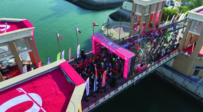 


نقطة انطلاق السباق على جسر سوق شرق 