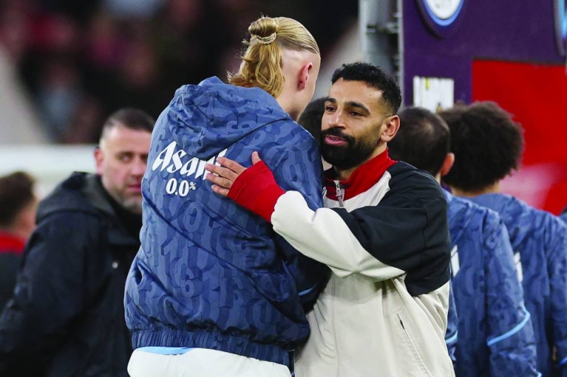 


محمد صلاح وإرلينغ هالاند في المباراة الأخيرة 