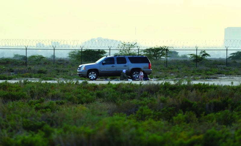 من أجواء البر في الصبية (تصوير سعود سالم)