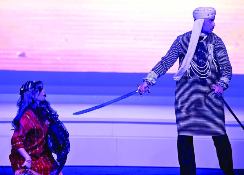 


من العرض المسرحي	 (تصوير أسعد عبدالله) 