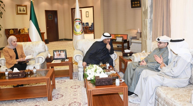 جانب من اللقاء الذي جمع الحبشي والمشاري