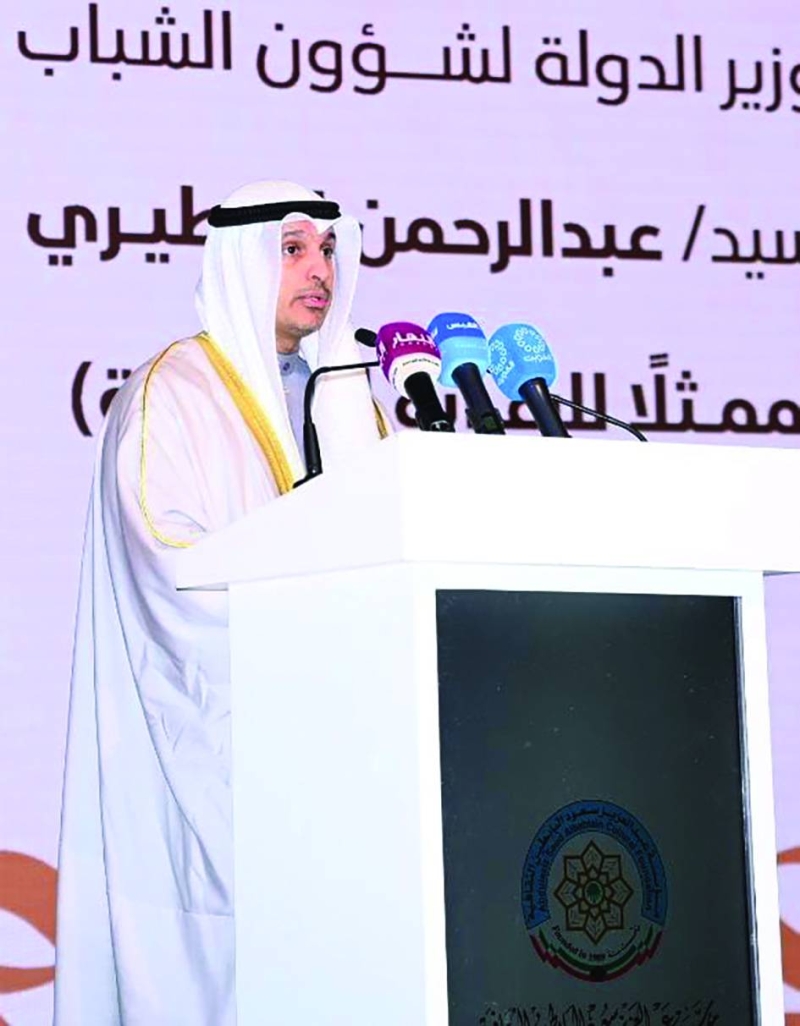 وزير الإعلام متحدثاً