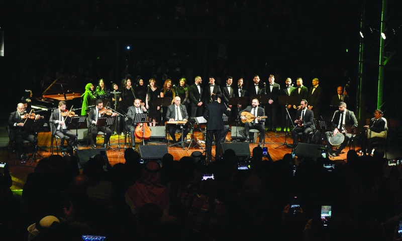 


فرقة كورال هارموني تتغنّى بفيروز 	(تصوير سعود سالم) 