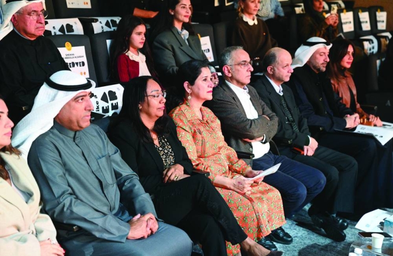 محمد الجسار وانتصار الصباح في مقدم الحضور