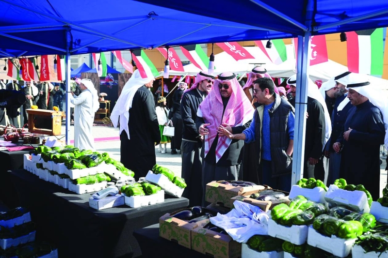 جانب من جولة المحافظ على محتويات المهرجان