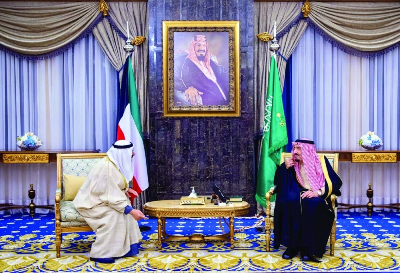 خادم الحرمين مستقبلاً صاحب السمو في 30 يناير 2024