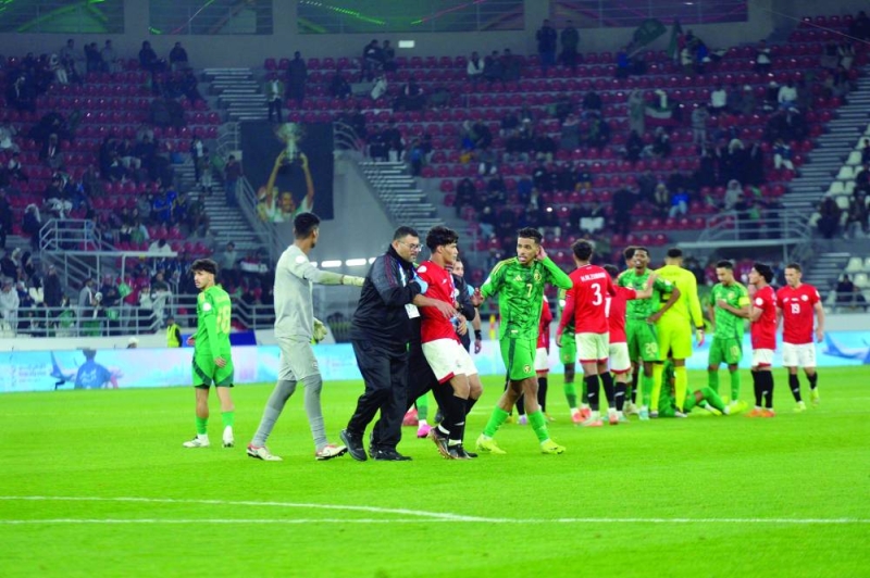 شهدت المباراة شداً عصبياً بين اللاعبين