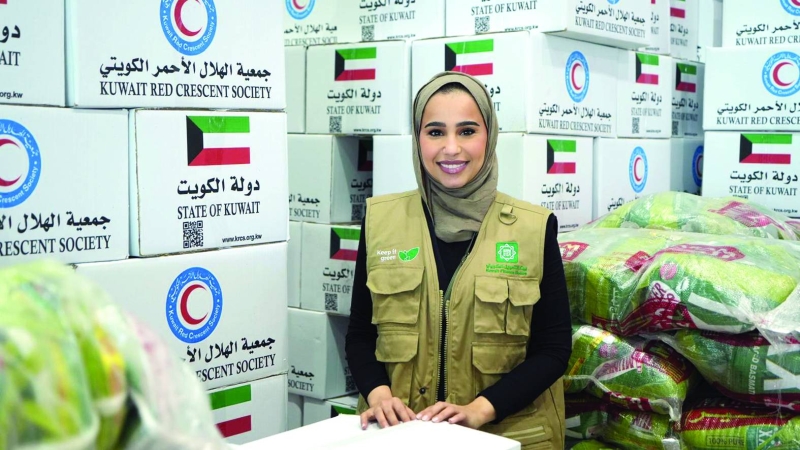 دعم جمعية الهلال الأحمر