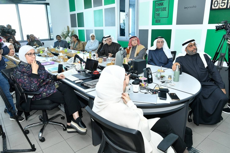 وفد منظمة الصحة العالمية يستمع إلى أعمال اللجنة التنسيقية لمدينة اليرموك الصحية